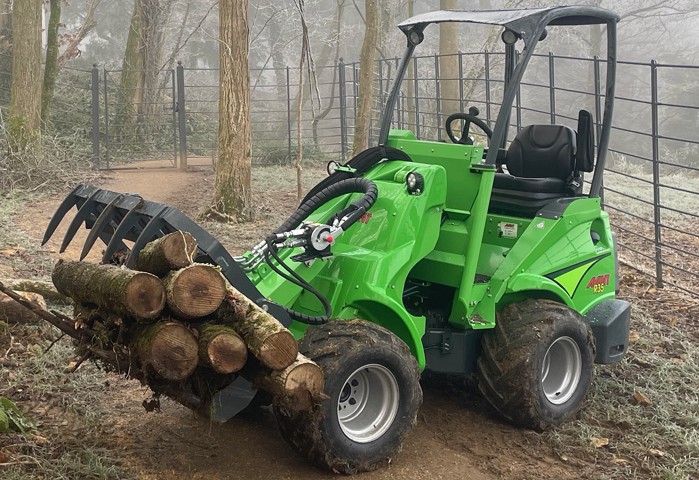 Loader hire for tree clearance in Somerset